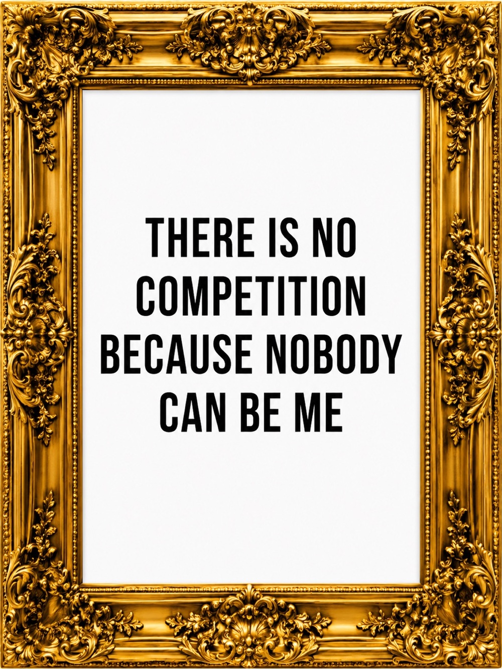 Nor can they be You 😉